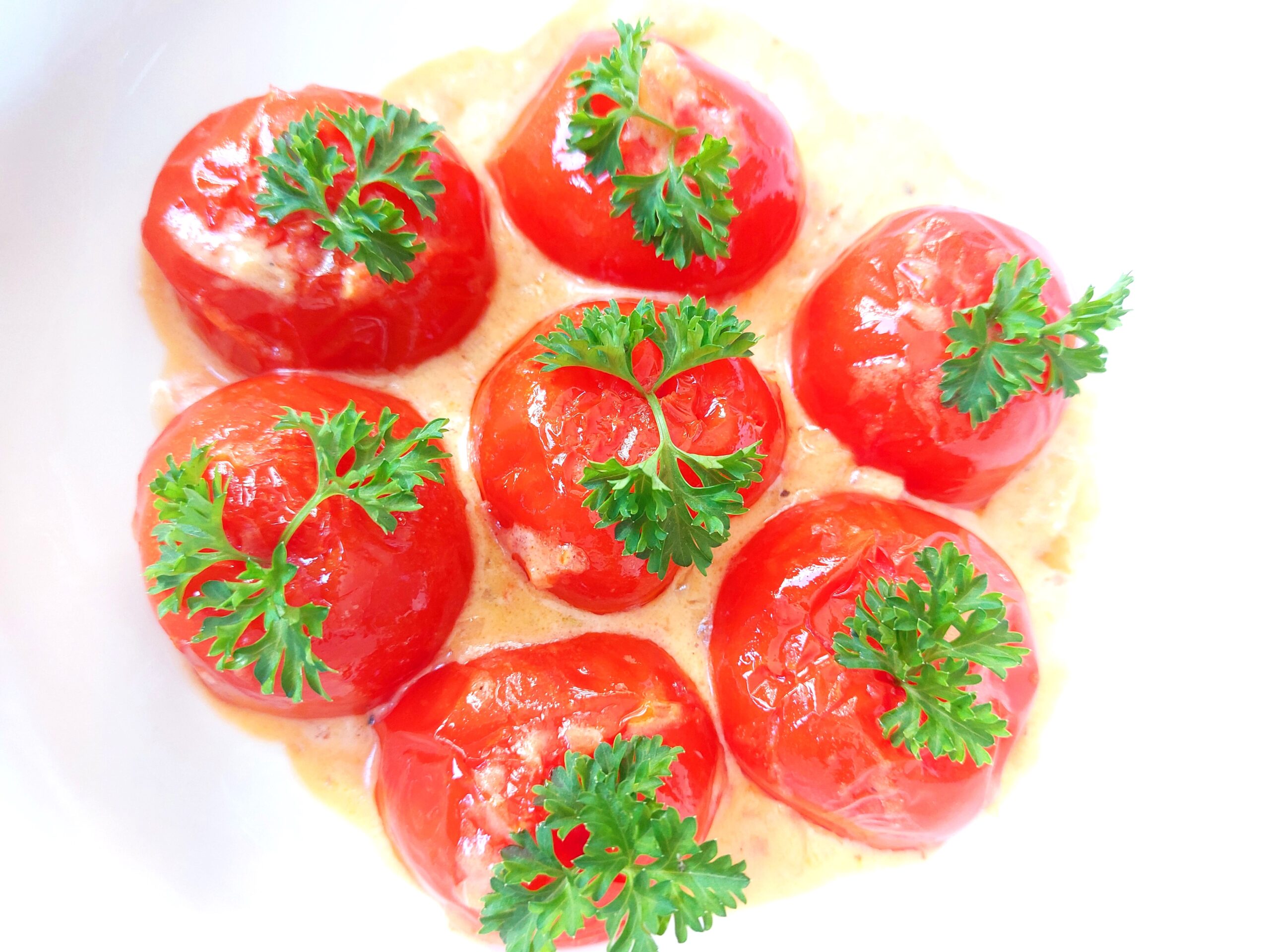tomaten in roomsaus